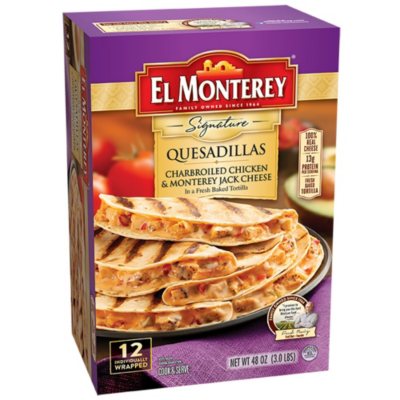El Monterey Charbroiled Chicken and Monterey Jack Cheese Quesadillas