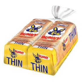 Bunny Thin Sandwich Bread Loaves 20 oz., 2 pk.