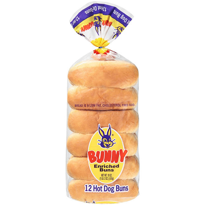 Bunny Enriched Hot Dog Buns 18 oz.
