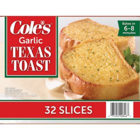 Cole's Garlic Texas Toast, Frozen (32 ct.)