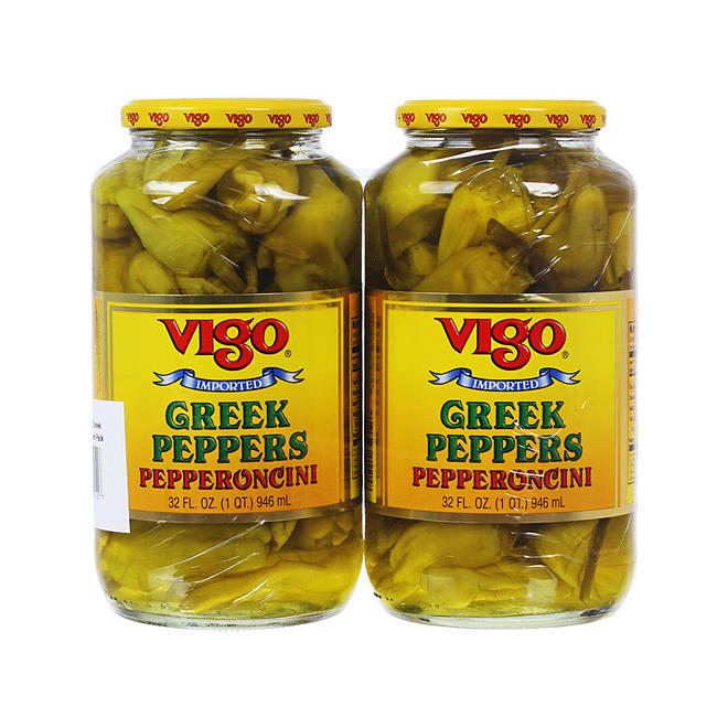 Vigo Greek Peppers Pepperoncini - 32 oz. jars - 2 pk.
