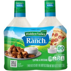 Hidden Valley Gluten Free Cucumber Ranch Salad Dressing & Topping, 16 oz  Bottle 