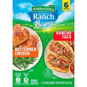 Hidden Valley Ranch Recipes, Variety Pack, 6 pk.