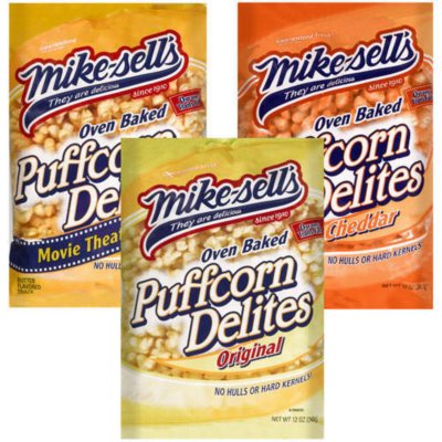 mike sells popcorn puffs