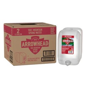 Arrowhead 100% Mountain Spring Water (2.5 gal., 2 pk.)