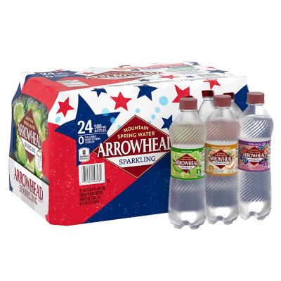 Arrowhead Sparkling Spring Water Variety Pack (16.9oz \/ 24pk) - Sam's Club