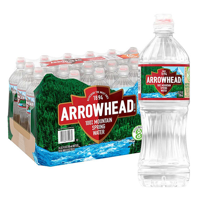 Arrowhead 100% Mountain Spring Water 23.7 fl. oz., 24 pk.