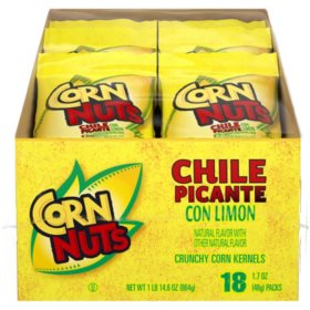 Corn Nuts Chile Picante con Limon Crunchy Corn Kernels, 18 pk.