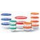 Multicolor, variant on Pyrex Simply Store 28-Piece Glass Food Storage Set