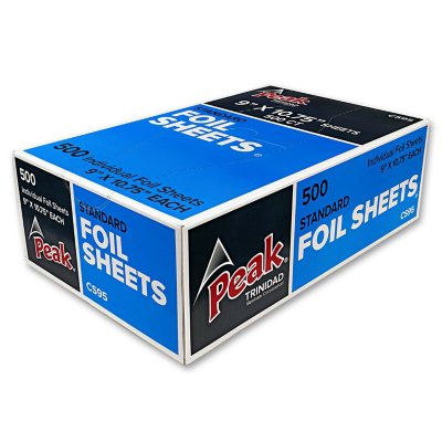 Pre-Cut Pre-Punched Aluminum Foil 100 Sheet/ Pack