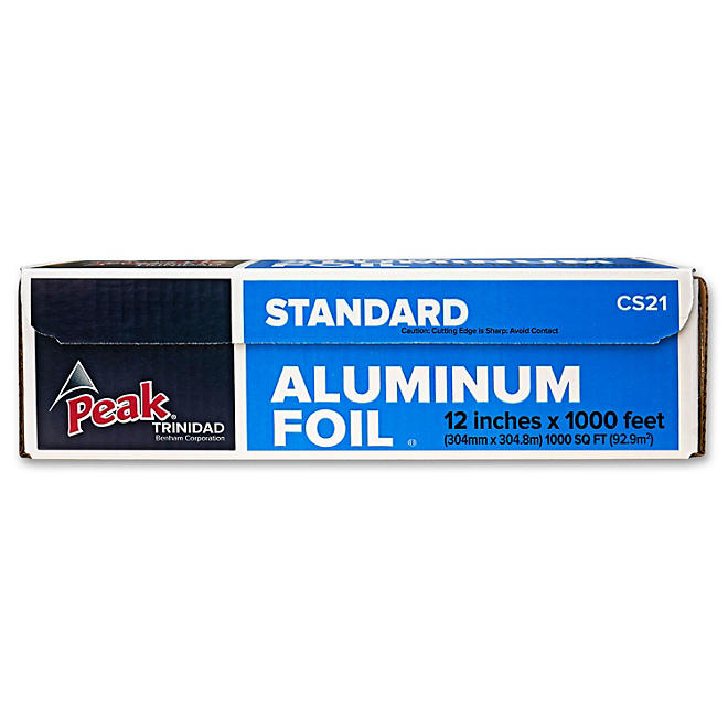 Peak 12" Standard Foodservice Aluminum Foil 1,000 sq. ft.