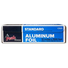 Peak 12" Standard Foodservice Aluminum Foil (1,000 sq. ft.)