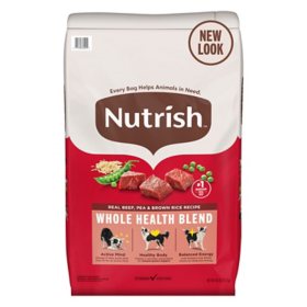 Rachael Ray Nutrish Dry Dog Food, Real Beef, Pea & Brown Rice Recipe 50 lbs.