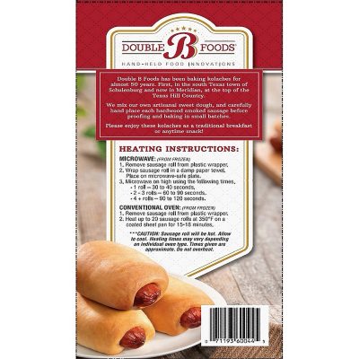 Double B, Kolaches Sausage Rolls with Cheese, Frozen (20 ct.)