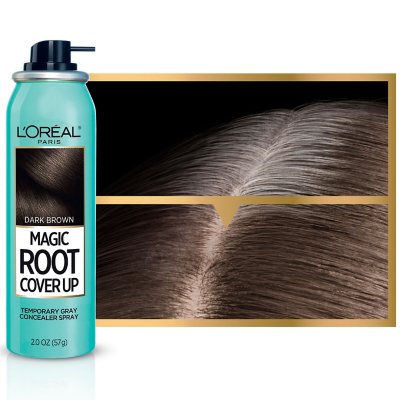 L Oreal Paris Magic Root Cover Up Temporary Gray Concealer Spray Dark Brown 3 Pk Sam S Club