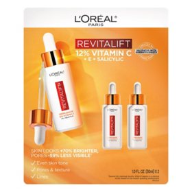 L'Oreal Revitalift 12% Pure Vitamin C, E, Salicylic Acid Serum, 1 fl. oz., 2 pk.
