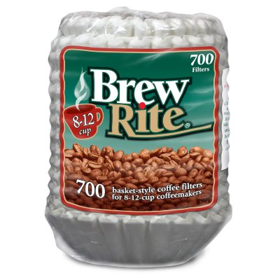 4 cups or #4 Brew Rite Coffee Filters #2 Disposable 8-12 cups 100-count. 