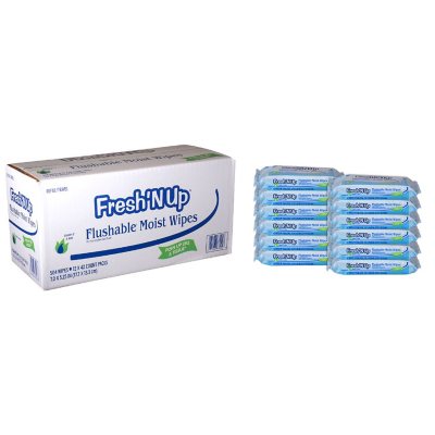 up & up flushable moist wipes