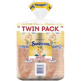 Sunbeam Whole Grain White Bread, (22 oz., 2 pk.)