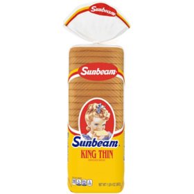 Sunbeam King Thin Bread 20oz/2pk