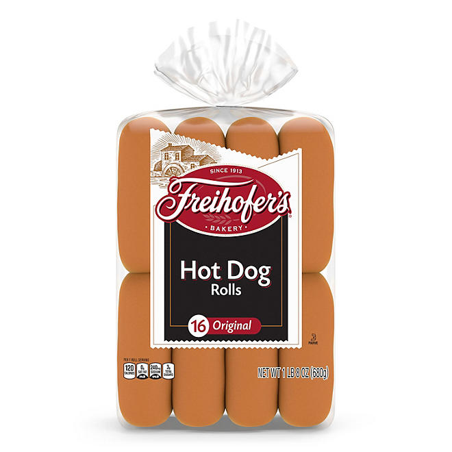 Freihofer's Original Hot Dog Rolls 24oz/16ct