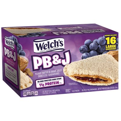 Welch S Grape Pb J Sandwich 44 8 Oz 16 Ct Sam S Club