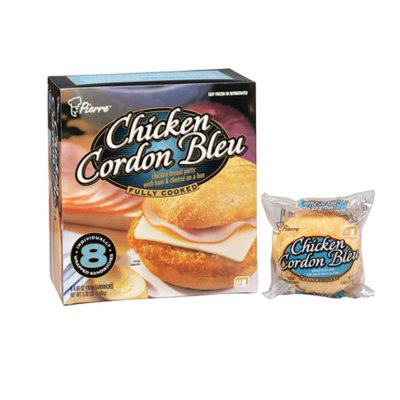 Pierre™ Chicken Cordon Bleu - 8/6.6 oz. sandwiches - Sam's Club