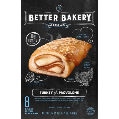 Bettery Bakery Turkey Provolone Pretzel Melts (8 ct.) Sam's Club