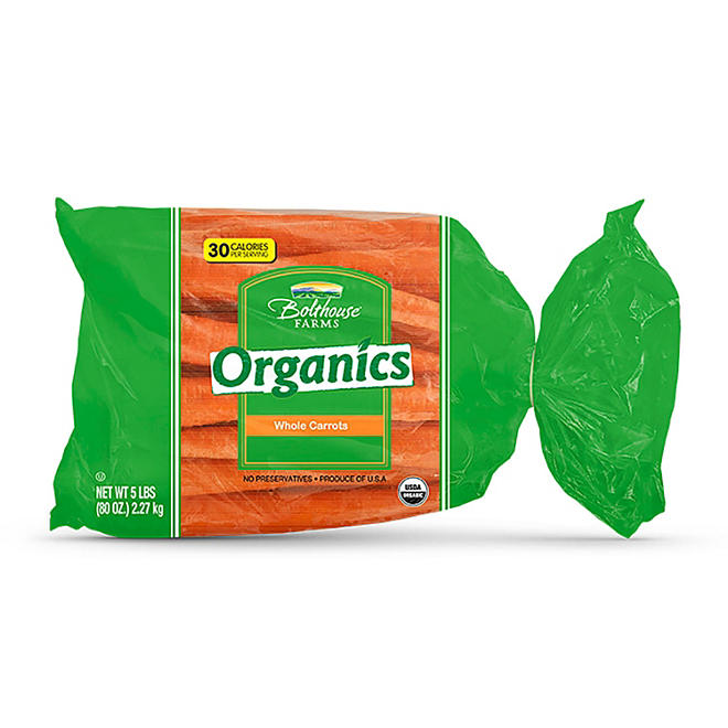 Organic Tender Sweet Carrots 5 lbs.