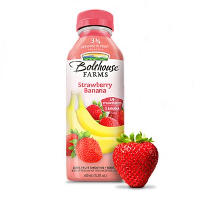 Bolthouse Farms 100% Fruit Juice Smoothie, Strawberry Banana - 52 fl oz