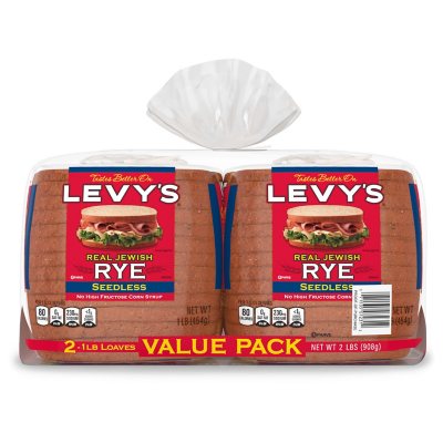 Levy's Seedless Jewish Rye Bread (16 oz., 2 pk.) - Sam's Club