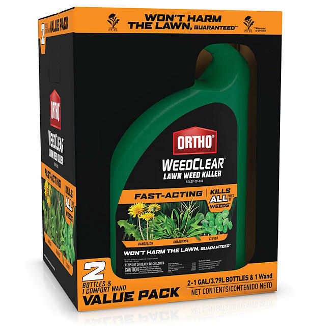 Ortho WeedClear Lawn Weed Killer, Ready-to-Use Value Pack