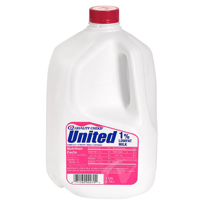 United Dairy 1% Lowfat Milk (1 gal.)