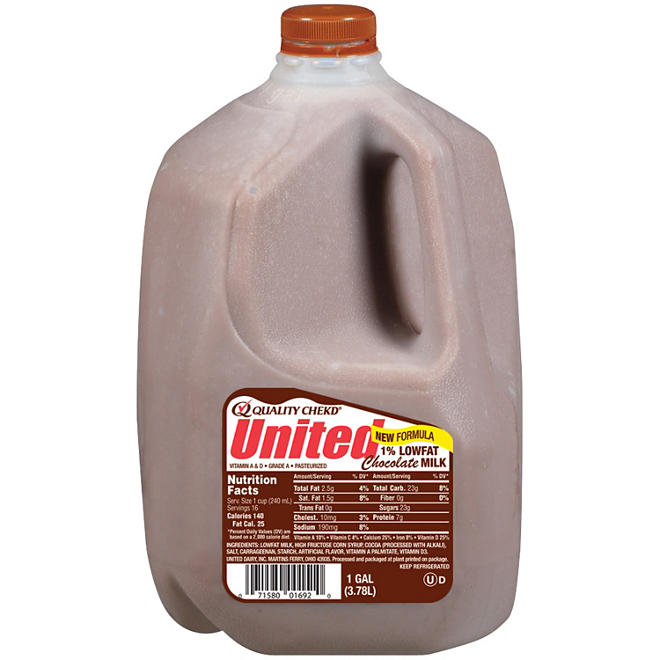 United Dairy 1% Low Fat Chocolate Milk (1 gal.)