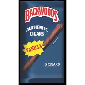 Backwoods Vanilla All Natural Leaf Wrapper 5 ct. 8 pk.