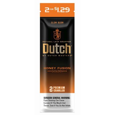 Dutch Masters Honey Cigars, Pre-Priced 2 for $1.29, 2 ct., 30 pk.