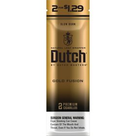 Dutch Masters Gold Fusion Cigars, Pre-Priced 2 for $1.29, 2 ct. 30 pk.