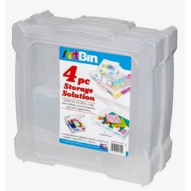 ArtBin Two Scrapbook Boxes and Two 6 x 6 Storage 4 pcs