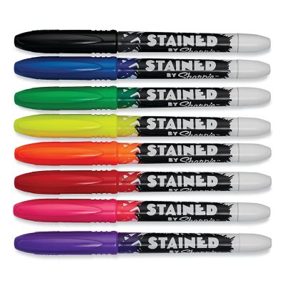 Sharpie Brush Tip Permanent Markers, Assorted - 8 pack