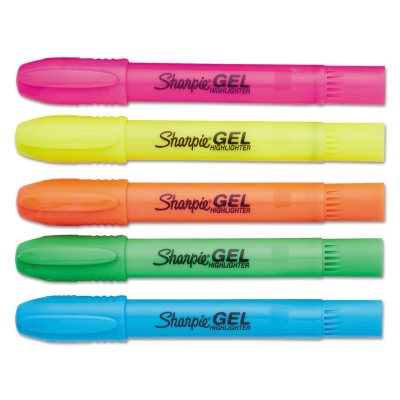 Assorted Colors 5-Count Sanford Brands 1803277 Sharpie Accent Gel Highlighter