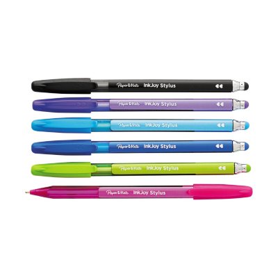 1.0 mm 3 per Pack Assorted Paper Mate InkJoy 100 Stick Stylus Ballpoint Pens 