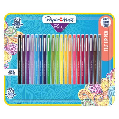 lippen Klaar Weglaten Paper Mate Flair Pens, Assorted Colors, Pack of 20 - Sam's Club