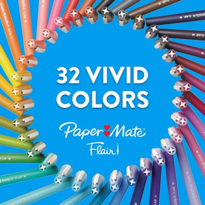 Paper Mate Flair Felt Tip Pens, Medium Point (0.7mm), Assorted