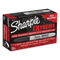 Sharpie - Extreme Marker, Fine Point, Black -  Dozen