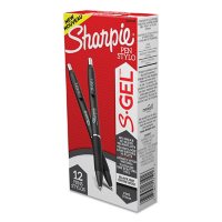 Sharpie S-Gel S-Gel Retractable Gel Pen, Dozen Count (Choose Style and Color) 