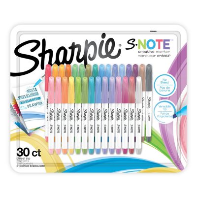 Sharpie -S-Note Creative Marker 30 Count, Assorted Colors - Sam's Club