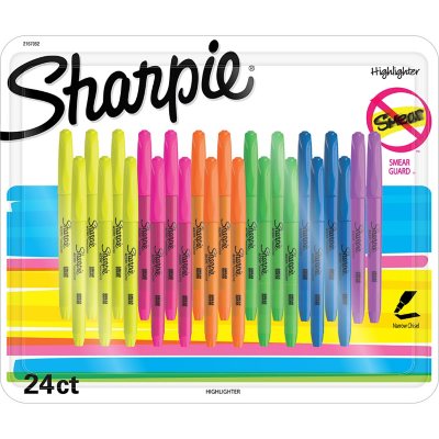 Sharpie Accent, Highlighters, Assorted Colors, 24 Pack - Sam's Club