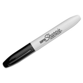 Sharpie Super Permanent Markers, Select Color Fine, 12 ct.