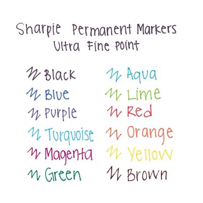 Sharpie Permanent Marker, Ultra Fine, 12ct., Select Color