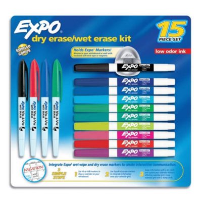 Expo® Dry Erase/Wet Erase Markers 15 piece set Sam's Club